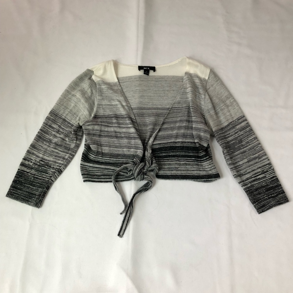 BCX Ombré Wrap Toe Sweater Cardigan
